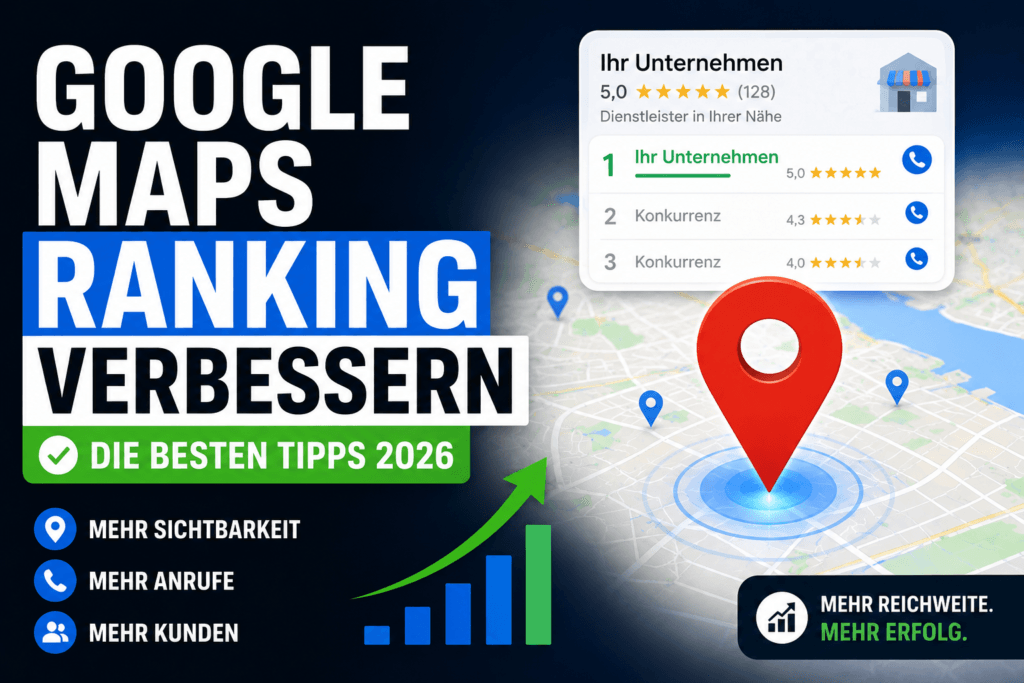 Google Maps Ranking verbessern mit optimiertem Google Business Profil und mehr lokaler Sichtbarkeit