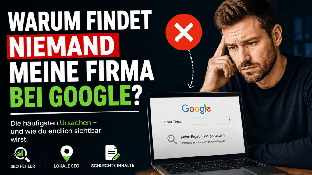 Warum Unternehmen bei Google nicht gefunden werden und wie lokale SEO die Sichtbarkeit verbessert