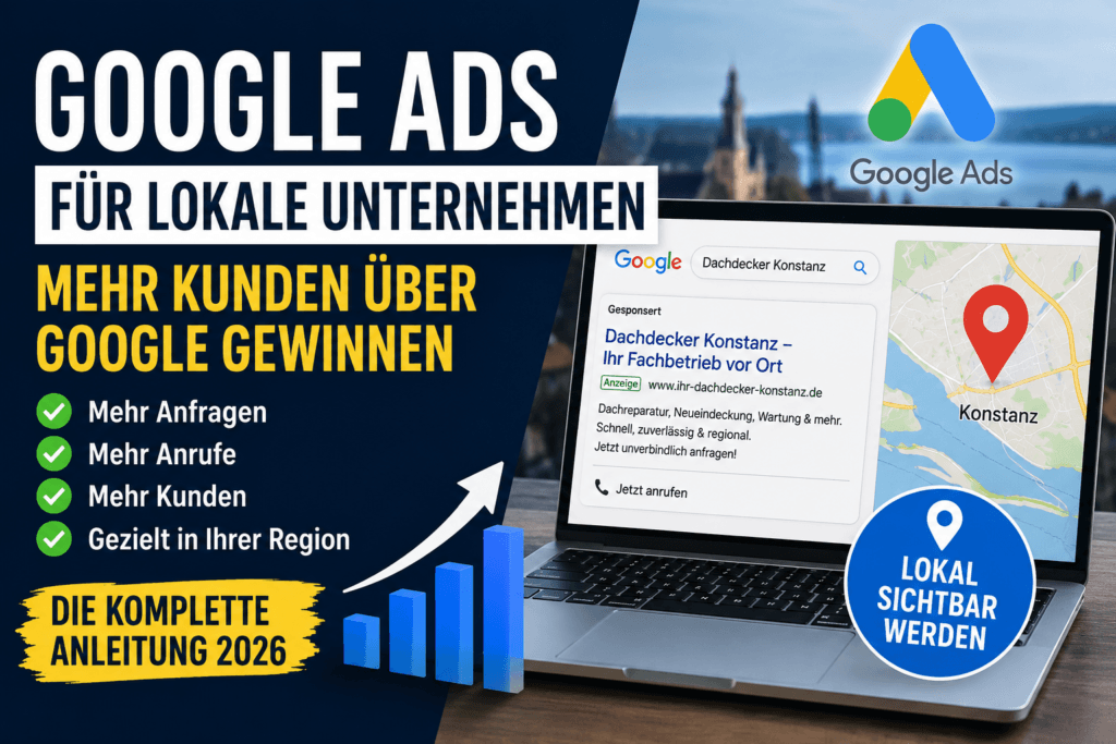 Google Ads für lokale Unternehmen zur Kundengewinnung und Steigerung lokaler Anfragen über Google