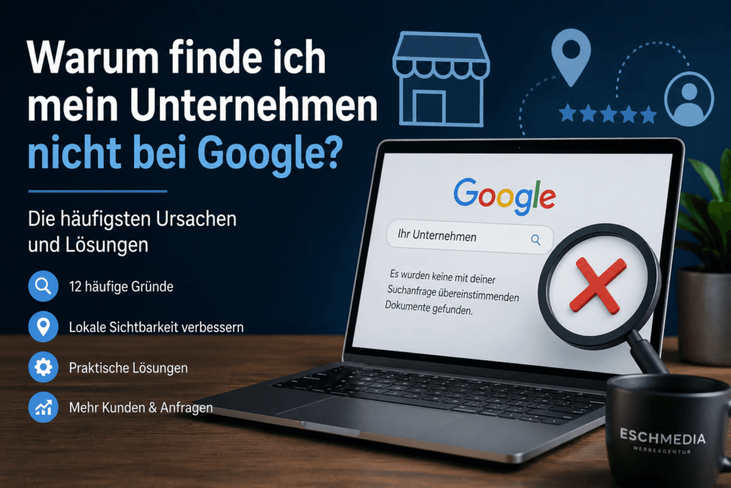 Warum finde ich mein Unternehmen nicht bei Google? Ursachen für fehlende Sichtbarkeit und Lösungen zur Verbesserung des Google Rankings