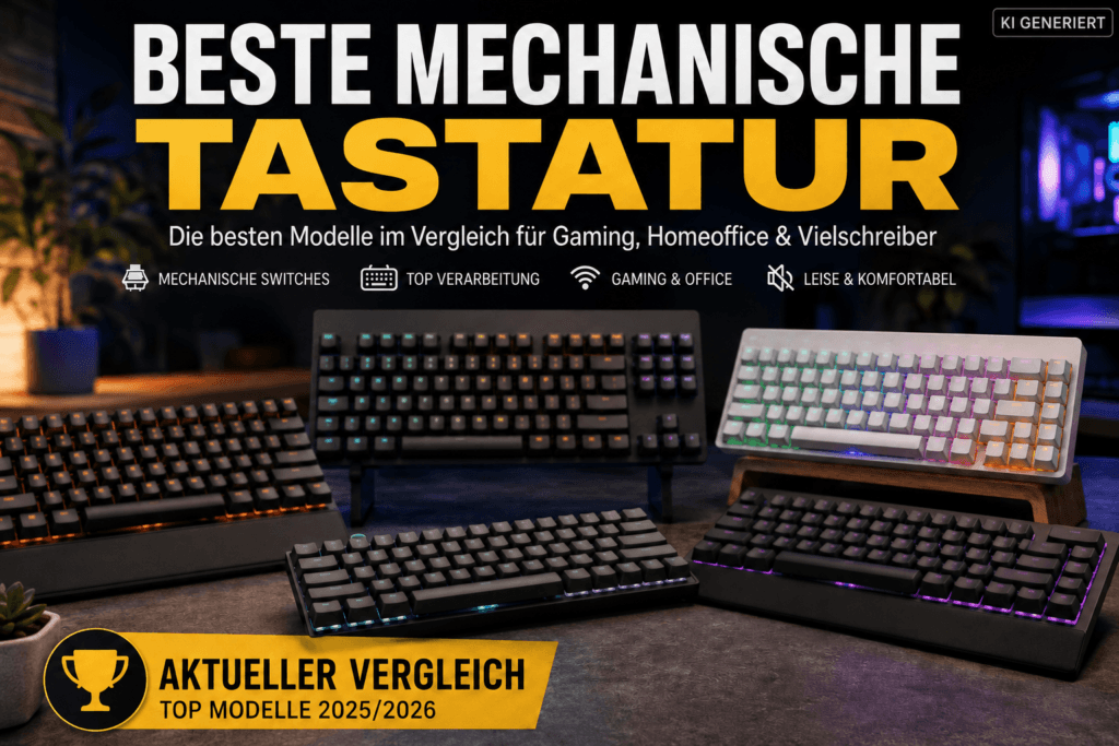 Beste mechanische Tastatur: Vergleich aktueller Modelle für Gaming, Homeoffice, Programmierer und Vielschreiber.