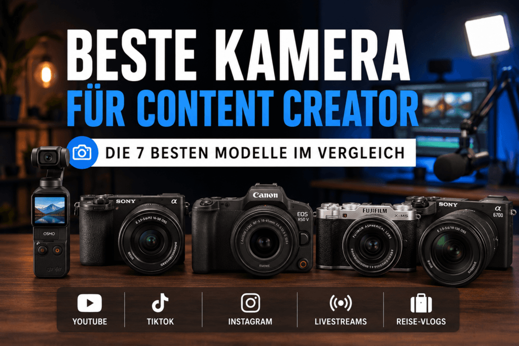 Beste Kamera für Content Creator mit spiegellosen Kameras für YouTube, TikTok und Instagram im Vergleich