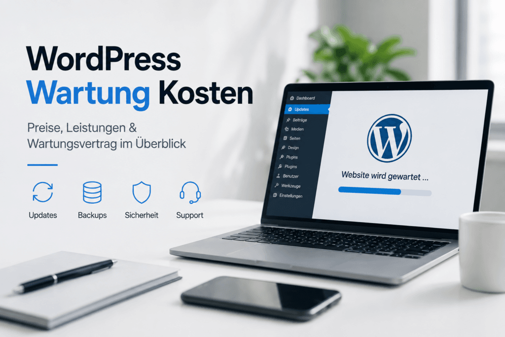 WordPress Wartung Kosten mit Updates, Backups, Sicherheit und Support
